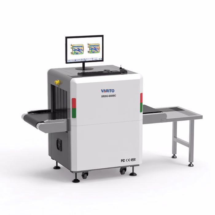 VARITO XR3G-6550C X-ray baggage scanner for compact security screening of bags and parcels